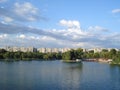 Tineretului park view in the summer Royalty Free Stock Photo